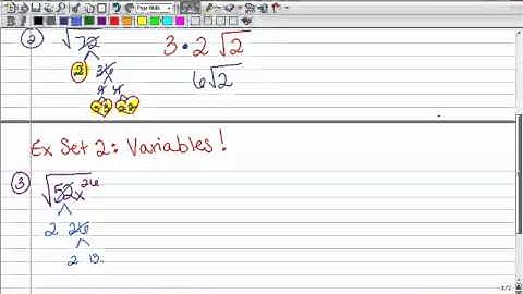 11.1 Simplifying Radical Expressions