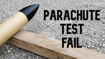 TVC Model Rocket Parachute Ejection Test (Fail) - Pulsar 0.1