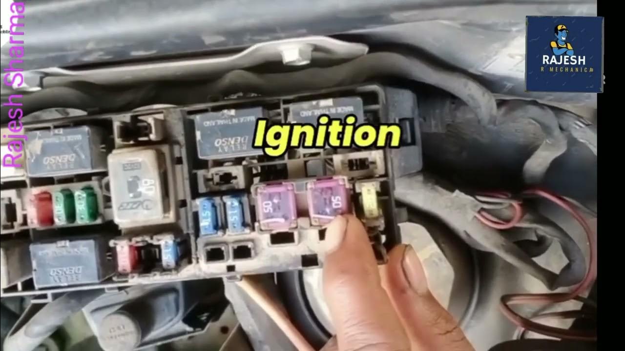 ALTO K10 VXI fuse box details location diagram YouTube