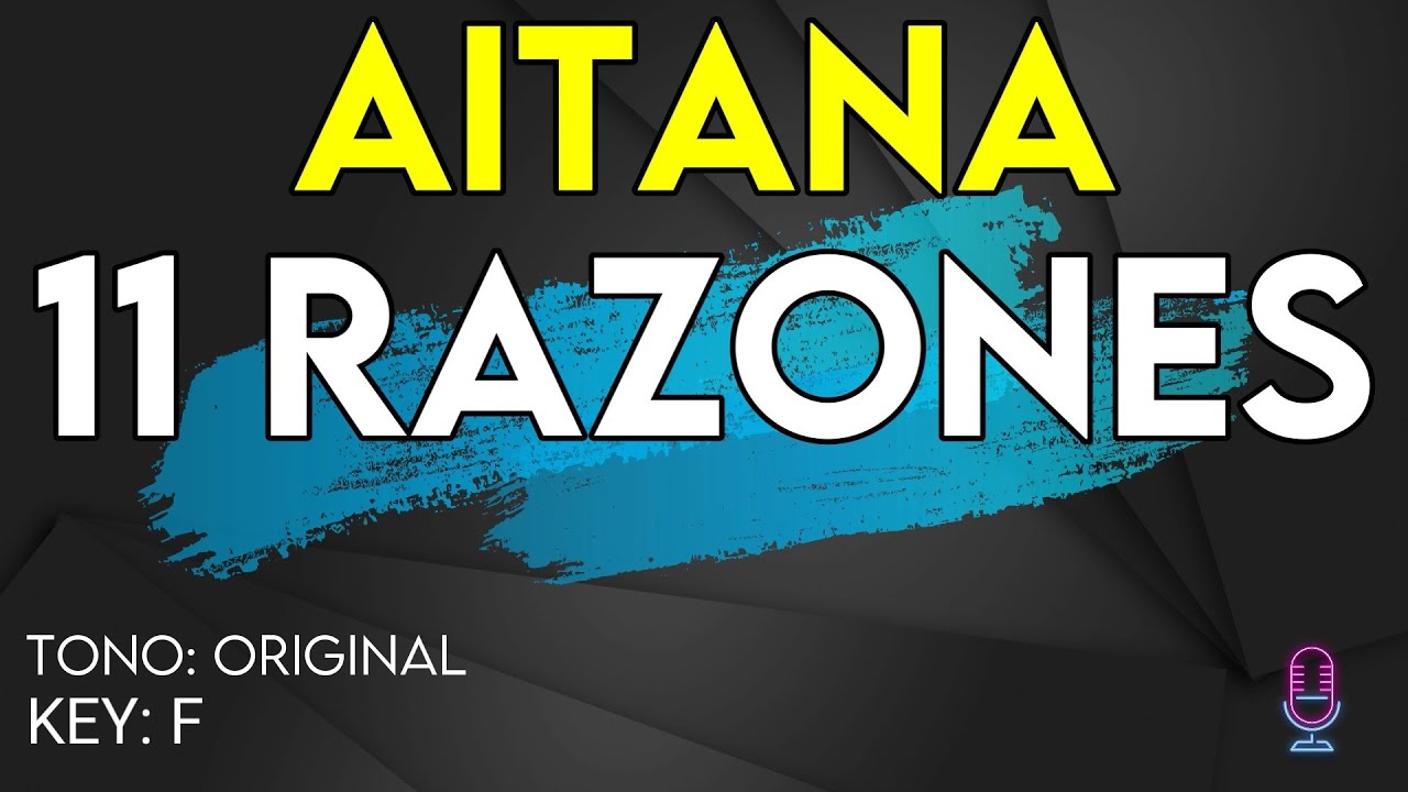 Aitana - 11 Razones - Karaoke Instrumental