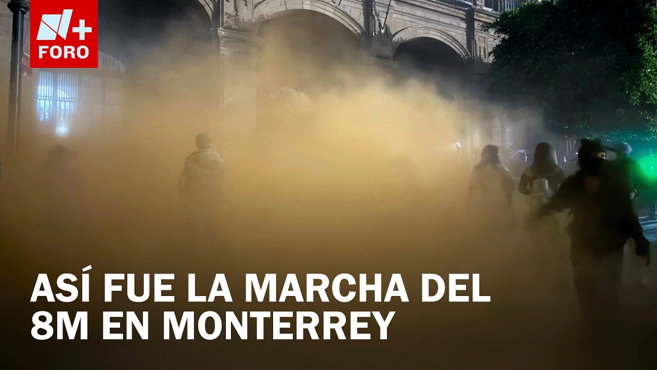 Así se vivió la marcha del 8M en Monterrey, Nuevo León
