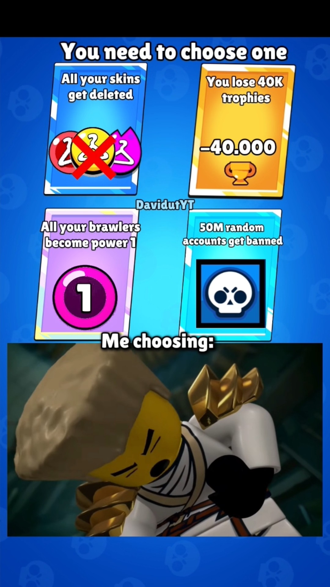 You need to choose one😭💀 #brawlstars #memes #hard - YouTube
