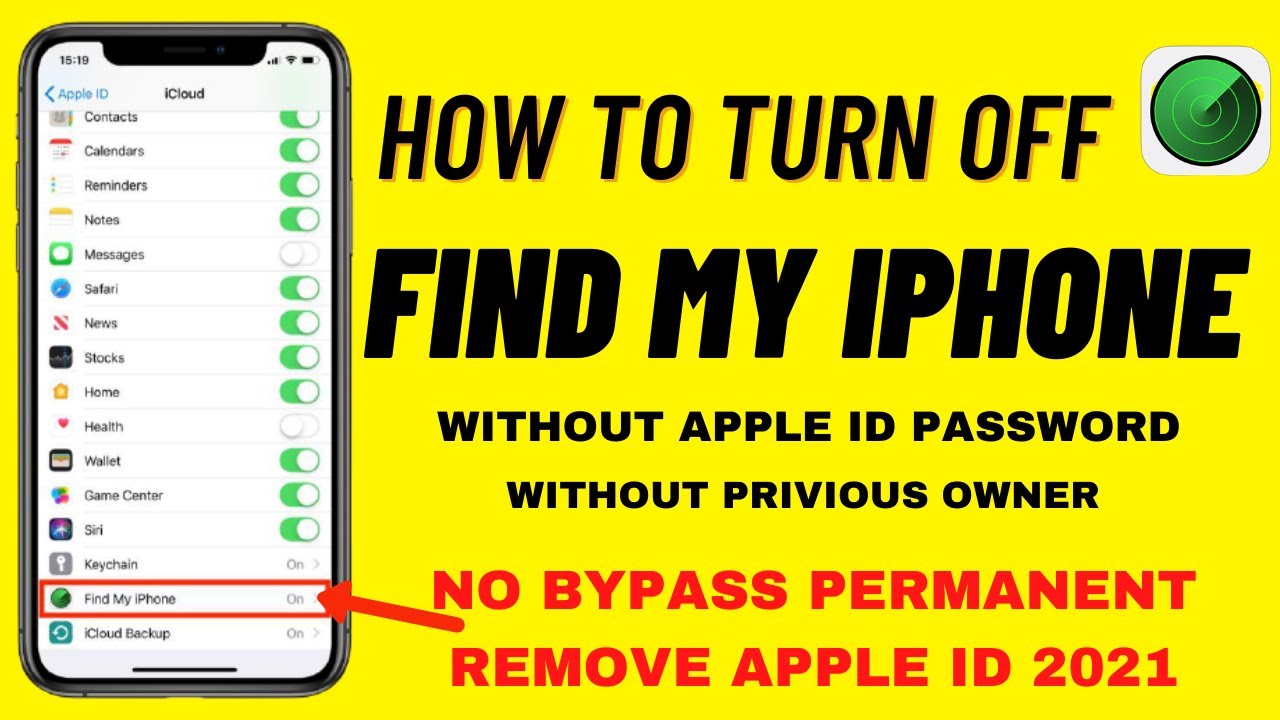 HOW TO TURN OFF FIND MY IPHONE WITHOUT PASSWORD 2021 - YouTube