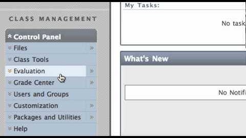 CCA Blackboard 9: Change STUDENT password