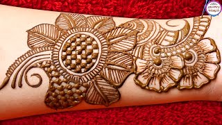 Latest Bharma Arabic Easy Mehndi Design || Beautiful Stylish Henna Mehndi || Saloni's World