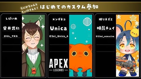 【APEX】はじめてのカスタム！～本番～🐭🐙🐕【新人Vtuber】