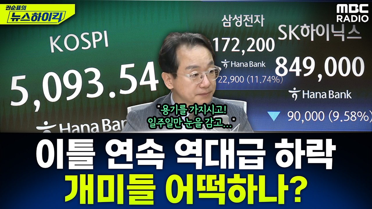 [뉴스하이킥] 이틀 연속 역대 최대 하락한 코스피...개미 투자자들 대응 방안은? - 곽상준, MBC 260304 방송