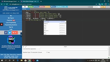 How to make a program to calculate the average of some given numbers using python.