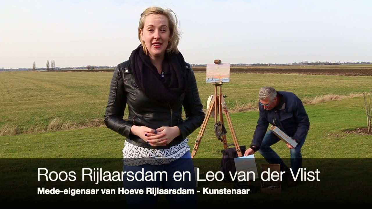 Kunstenaar Leo van der Vlist bij Hoeve Rijlaarsdam