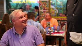 Congressman Moran goes back to his roots, serving tables at Mercados Restaurant in Tyler, TX