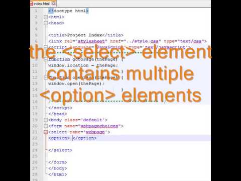 Web Site Development (#18): JavaScript Menu