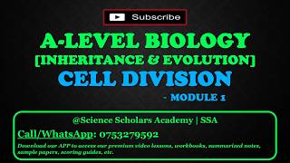 📗CELL DIVISION | MODULE 01