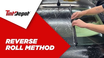 Rear Window Installation  -  Reverse Roll Method