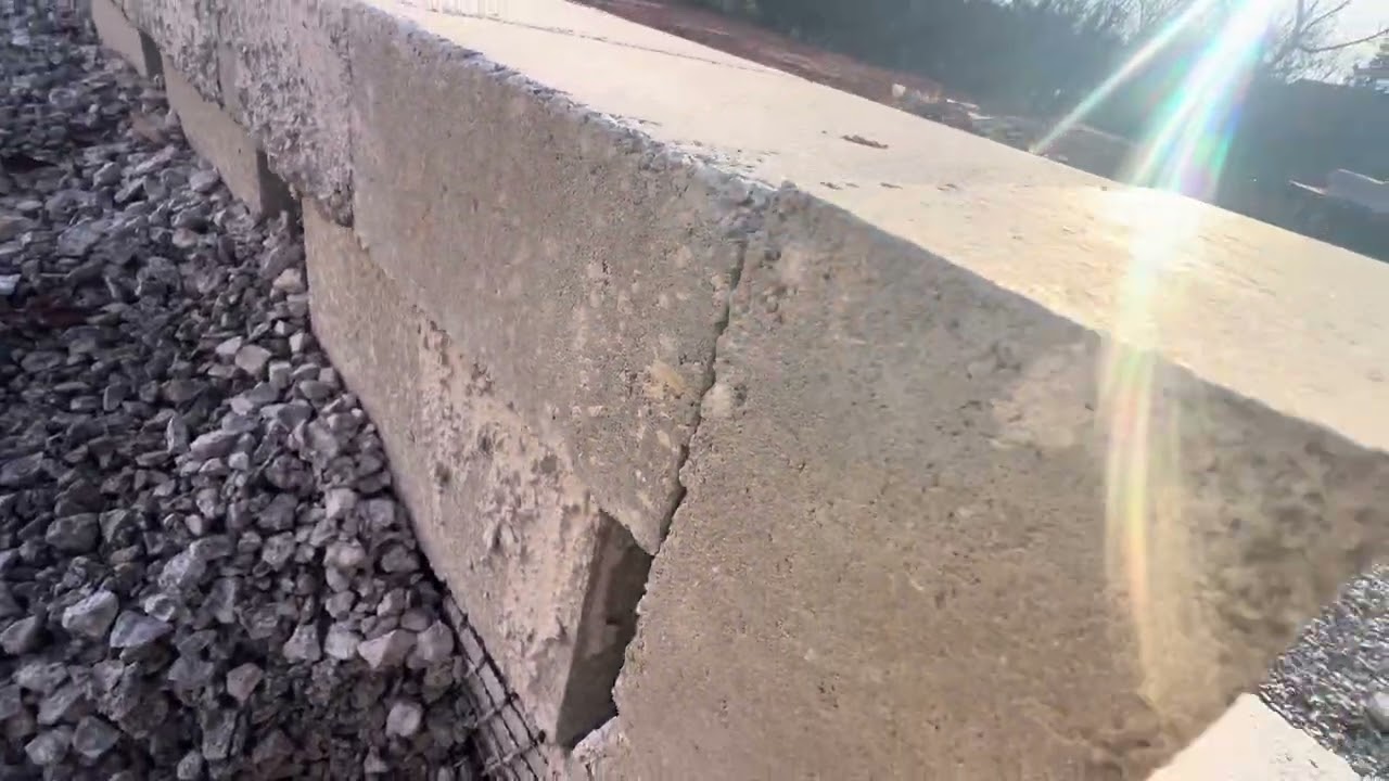 How to do building pad, concrete curbs, block retaining walls using glue, stone, parking lots works 