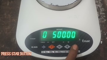Essae DS-852g jewelry weighing scale calibration