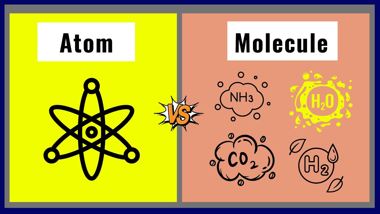 Atoms and molecules difference between atom and molecule urdu