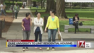 Duke University to limit on-campus housing in fall semester