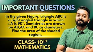 Celebrity Class 10 Maths 🔥 Semicircle Shaded Region Question | Right Triangle Trick 💥 Board 2026 | Sumit Sir Wealth