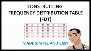 FREQUENCY DISTRIBUTION TABLE MADE SIMPLE AND EASY