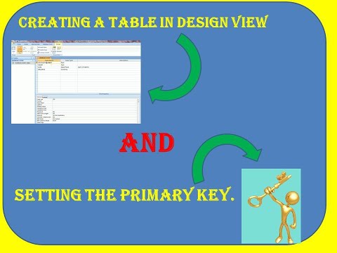 Easy Way to create table in MsAccess and Powerful way to Add Primary Key