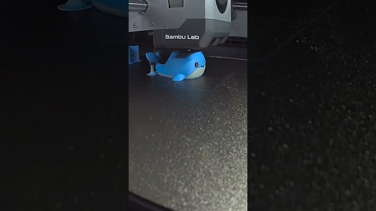 Bambu Lab P2S - Blue Whale Print   