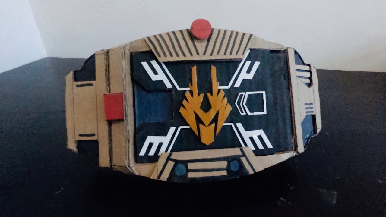 How to make Kamen Rider Ryuki Henshin Belt from Cardboard | membuat Henshin Belt dari kardus