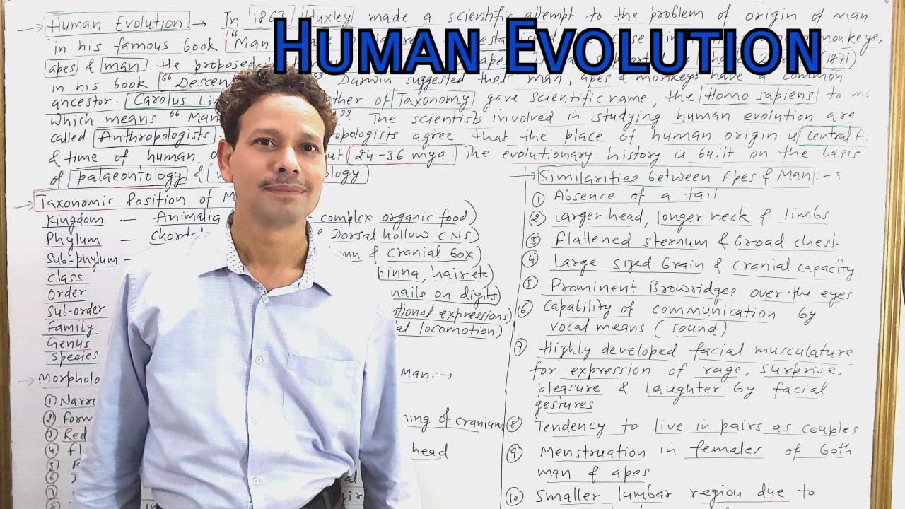 Human Evolution | Part 1 | For IAS,NEET,GATE,NET and BSc - YouTube