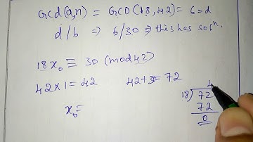 Finding solutions to linear congruence