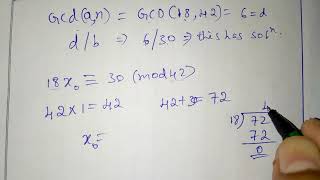 Finding solutions to linear congruence
