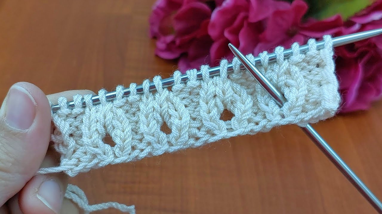 GORGEOUS ✿very easy and Beautiful knitting pattern stitch #knitting
