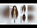 Noble Cosplay Synthetic Lace Wig 30-40 Inch Long Wavy Wig Ombre Blonde Wig Synthetic Hair Wig Wigs F
