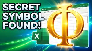 How to insert phi Symbols in Excel