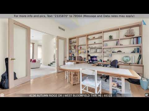 4136 Autumn Ridge Dr, West Bloomfield Twp, MI home video tour