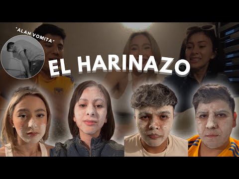 THE FLOUR FIGHT *ALAN VOMITS* | MARCOS URIEL x @HermanasJM x @alan