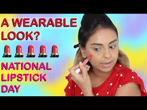 Video: Lakme 9 a 5 Naturale Matte Sticks Lipstick Ruby Space Review