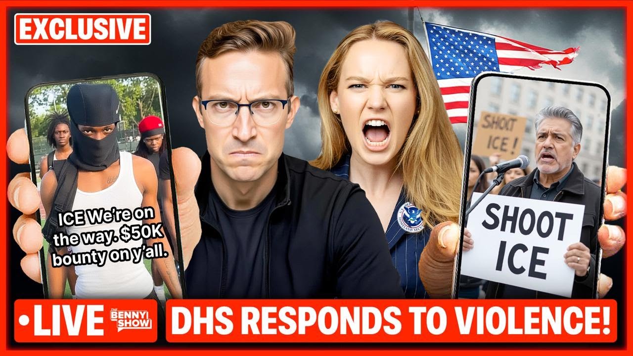 DHS Responds LIVE to 'No Kings' Protester Threats To SHOOT ICE Agents, CHEERING Trump Assassination…