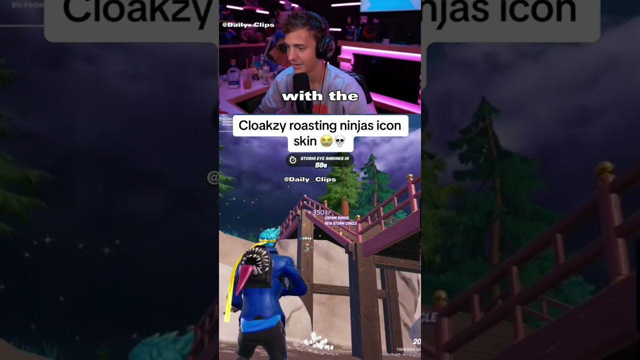 cloakzy roasting ninjas icon skin 🤣 