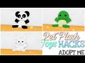 9 Pet PLUSH TOYS Hacks🧸(Panda🐼, Bunny🐇, Turtle🐢...) | Adopt Me - Building Hacks