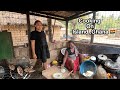 African Village Life || cooking YAKEYAKE ,Steamed Grated Cassava on an ISLAND in Ghana