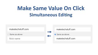 Share Input Values with a Click Using JavaScript.