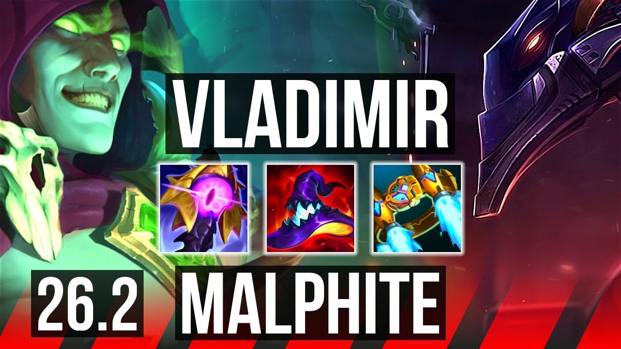 VLADIMIR vs MALPHITE (TOP) | 58K damage | EUW Master | 26.2