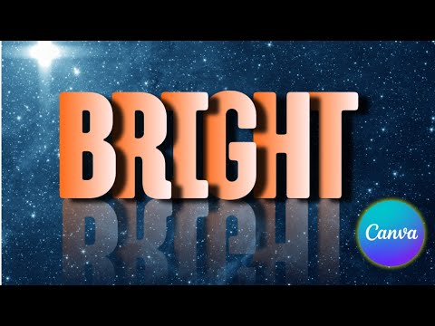 How to create a SHADOW with REFLECTION Text Effect in CANVA for free | Easy tips