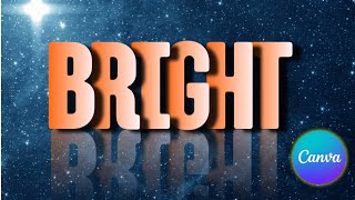How to create a SHADOW with REFLECTION Text Effect in CANVA for free | Easy tips
