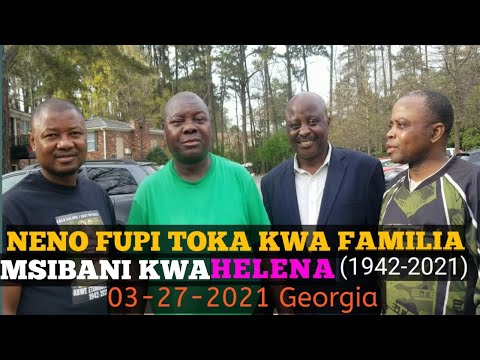 NENO FUPI TOKA KWA FAMILIA YA HELENA-Buriani Georgia