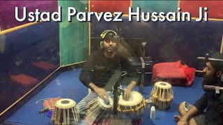Ustad Parvez Hussain Ji Recording Tabla In Nirmal Studio