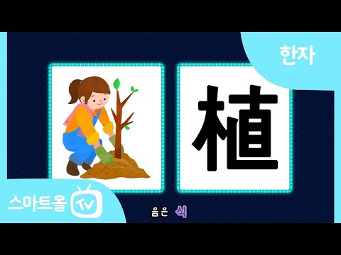 [비주얼 한자] 54편ㅣ植(심을 식), 育(기를 육)ㅣ한자송
