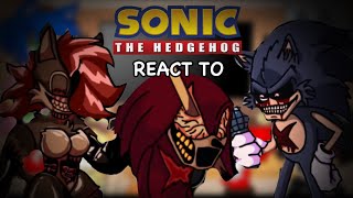 Sonic Characters React To Friday Night Funkin VS Sonic.exe Hell Reborn // GCRV