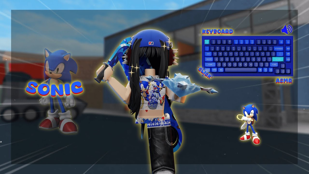 Playing MM2 as SONIC *Keyboard ASMR*