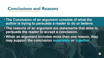 Conclusions and Reasons - AICE Thinking Skills