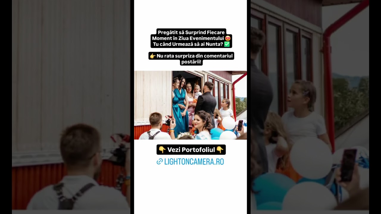 Pregătit să Surprind Fiecare Moment în Ziua Evenimentului. Tu când Urmează să ai Nunta? 